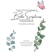 Simple, Relaxing, Inspirational Bible Scriptures Coloring Book for Adults and Teens | Relaxing Coloring Book | Minimalist Design | Bible Verse ... Dotted Lines for easy cutout & framing