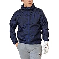 MC MensCasual Men's Golf Hoodie, Golf Wear, Fleece Lined, Water Repellent, Outerwear, Blouson, Hooded, Full Zip-up, Sports, Warm, Cold Protection, Autumn and Winter