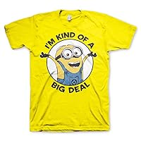 Minions Officially Licensed I'm Kind of A Big Deal Mens T-Shirt (Yellow), S