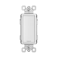 Legrand radiant NTLFULLWCC6 Full Adjustable LED Night Light Outlet, For Hallways and Stairs, Optional Louver, White (1 Count)