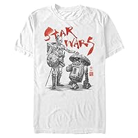 STAR WARS Big & Tall Visions Anime Droids Men's Tops Short Sleeve Tee Shirt