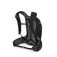 Osprey Raptor 14L Men's Biking Backpack with Hydraulics Reservoir, Black/Tungsten, Extended Fit