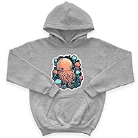 Jellyfish Kids' Sponge Fleece Hoodie - Best Print Kids' Hoodie - Cute Kawaii Hoodie for Kids