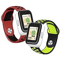 2 Pack Replacement Bands Compatible with SyncUP Kids Watch, Breathable Soft Silicone Sport Wrist Strap Compatible with T-Mobile Sync UP Kids Watch for Boys Girls