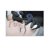 EISNDIE Permanent Makeup Eyebrow Tattoo Art Poster (4) Canvas Painting Wall Art Poster for Bedroom Living Room Decor 24x36inch(60x90cm) Unframe-style