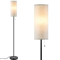 Floor Lamp for Living Room, 3 Color Temperature Modern Standing Lamps, Minimalist Pole Lamp Tall Lamps for Bedroom Living Room Office,Black
