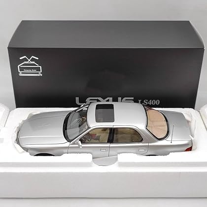 1/18 LS400 First Generation Silver Diecast Model Car Collection Open