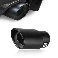 1 PC Car Universal Straight Exhaust Tip, 2.4