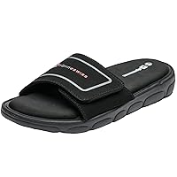 Gabe Mens Memory Foam Slide Sandals Adjustable Comfort Athletic Slide