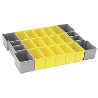 BOSCH BOSCH ORG1A-YELLOW Organizer Set for L-BOXX-1A, Part of Click and Go Mobile Transport System, 17-Piece
