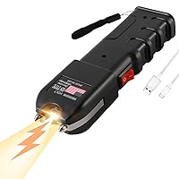 989 Billion Volts Heavy Duty Stun Guns tazer and Flashlight 2 in 1 tazors Stun Gun Lethal Big tazers ungun Self Defense Weapons kit for Men Women Tools taiser Safety Keychain taizers tasor