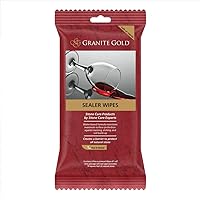 Granite Gold Water-Based Sealer Wipes Protection For Granite, Marble, Travertine, Natural Stone Countertops, 6 Count, 1-Pack