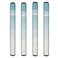 Blue Refrigerator Door Handle Covers, Set of 4 Handle Cover Anti-Slip Kitchen Appliance Handles Decor Protector for Home Adjustable