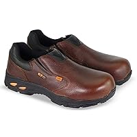 Thorogood Men's 804-4320 I-MET2 Series Composite Safety Toe Slip-On Oxford Shoe, Brown - 6.5 Wide