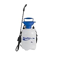 BRUFER 72022 Sprayer for Lawns and Gardens or Cleaning Decks, Siding and Concrete - 1.1 Gallon (4L) with Pressure Release Valve
