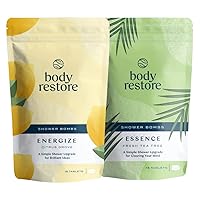 Body Restore Shower Steamers Aromatherapy (15 Packs x 2) - Gifts for Mom, Gifts for Women and Men, Shower Bath Bombs, Citrus Grove, Tea Tree Essential Oil, Stress Rel