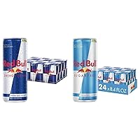 Energy Drink (8.4 Fl Oz, 24 Cans) and Red Bull Sugar Free Energy Drink (8.4 Fl Oz, 24 Cans)