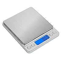 Digital Scale Weight Grams & OZ Kitchen Scale for Cooking Baking with LCD Display Digital Cooking Scale Baking Stainless Steel Platform Electronic Cooking Scale