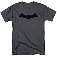 Batman Bat T Shirt & Stickers Charcoal (Medium)
