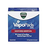 VapoPads, 20 Count – Soothing Menthol Vapor Pads for Vicks Humidifiers, Vaporizers, Waterless Vaporizers, and Plug-Ins, VSP-19