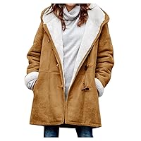 FQZWONG Winter Coats For Women Warm Clothes ladies Fleece Sherpa Jacket Fuzzy Lightweight Fashion Casual Outerwear Clothing