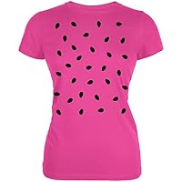 Halloween Watermelon Costume Juniors Soft T Shirt Pink X-LG