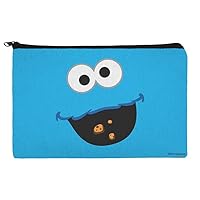 GRAPHICS & MORE Sesame Street Cookie Monster Face Accessories Pencil Pen Bag Organizer Pouch