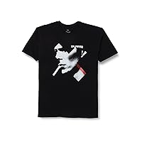 David Bowie Men's X Smoke Red Slim Fit T-Shirt Black