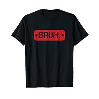 Retro Vintage Bruh Brother Boys Teens Men Sarcastic Sayings T-Shirt