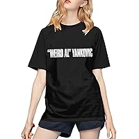 Weird Al Yankovic Logo Baseball T Shirt Womens Fashion Tee Summer Round Neckline Short Sleeves Tshirt Black