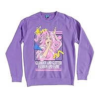 TruffleShuffle Jem And The Holograms Glamour And Glitter Lavender Sweater