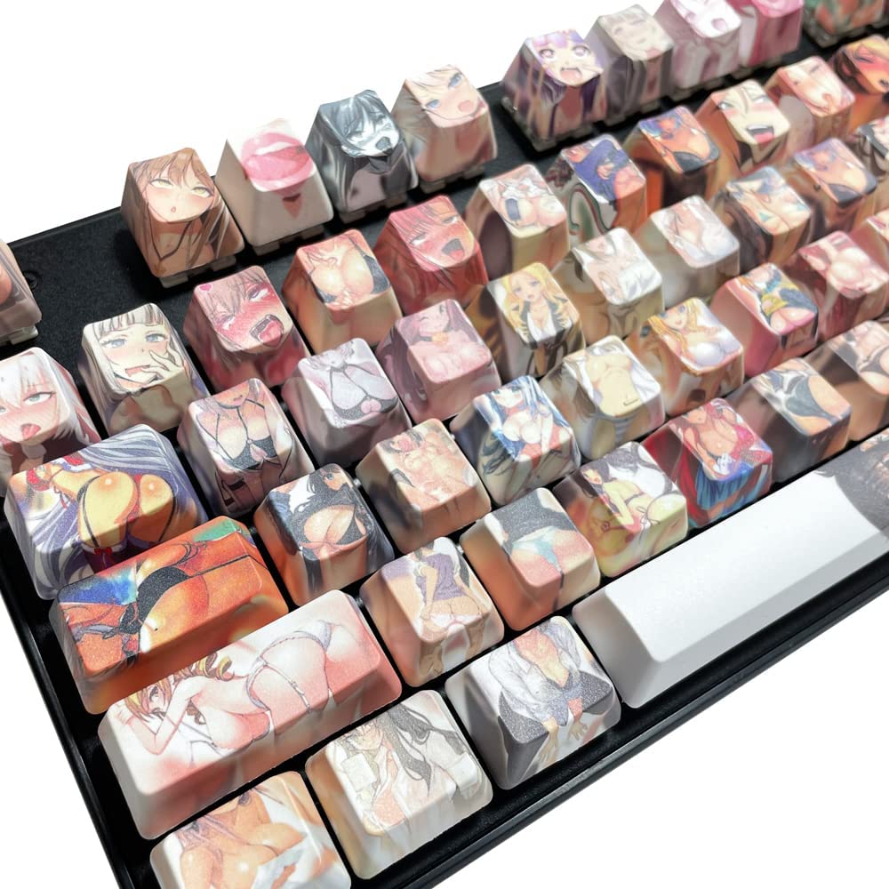 Kooku XXLS 108 PBT Dye Sublimation Keycap Anime keycaps for Mechanical  Gaming Keyboards (Cherry Switches) (Black and White) price in UAE | Amazon  UAE | kanbkam