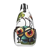 Sling Bag for Women Men Cartoon Insect Cross Chest Bag Diagonally Casual Fashion Travel Hiking Daypack