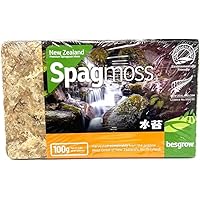 Premium New Zealand Sphagnum Moss, 100g (8L When Hydrated) - Harvested Sustainably from The Pristine West Coast of New Zealand's South Island