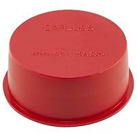Caplugs TV-11 TV Series – Flexible Tapered Vinyl Cap & Plug, 1000 Pack, Red PVC Plastic, Cap OD 0.772