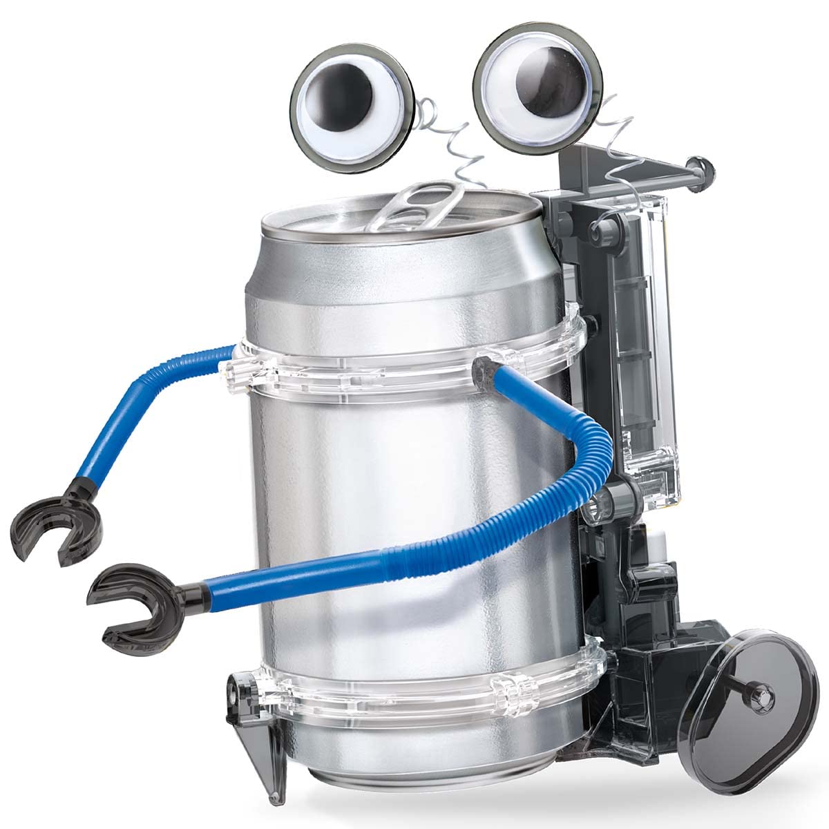4M Toysmith, KidzRobotix Tin Can Robot, DIY Science Kits STEM Powered Kids, For Boys & Girls Ages 8+