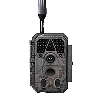 S900 Cellular Trail Camera, 4G LTE Game Camera, 32MP 1296p, Lite Video, 100ft No Glow Night Vision, Send Pictures to Your Cell Phone for Deer Wildlife Monitoring, Hunting, Home Security