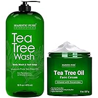 Tea Tree Body Wash and Tea Tree Face Cream Bundle