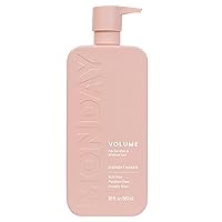 MONDAY HAIRCARE Volume Conditioner (Amazon Exclusive) 30oz for Thin, Fine, and Oily Hair, Made from Coconut Oil, Ginger Extract, & Vitamin E, 100% Recyclable Bottles (887ml)