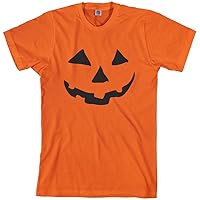Threadrock Men's Halloween Pumpkin Face T-Shirt