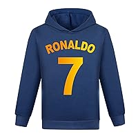 Boys Girls Soccer Stars Hooded Sweatshirts Casual Lightweight Hoodies Long Sleeve Soft Pullover for Spring Fall