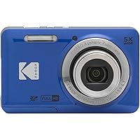 KODAK PIXPRO FZ55-BL 16MP Digital Camera 5X Optical Zoom 28mm Wide Angle 1080P Full HD Video 2.7
