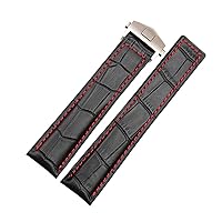 Genuine Leather Bracelet 19mm 20mm 22m For Tag Heuer Watchband Men Wristwatches Band Accessories Fold Buckle Leather Watch Strap