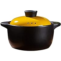 Kitchen Pot Ceramic Cooking Pot Ceramic Pots for Cooking - Ceramic Casserole Stew Pot Soup Special Stone Pot for Household Gas Stove (Size : 4.5L) (Size : 3.2L)