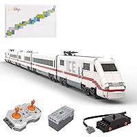2736Pcs Technic Train MOC-64784 6wide Dynamic DB ICE 1 - German High-Speed Train Model Building Blocks Set