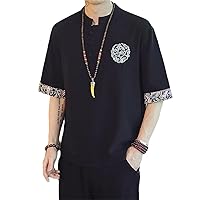 Japanese Samurai Traditional Style Kimono Casual Shirt Jackets Men Chinese Streetwear Loose Shirt Clothing Tops
