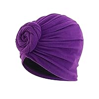 Women Turban Hats for Girls Cancer Chemo Beanie Stretchy Elastic Headscarf Vintage Soft Hair Loss Caps
