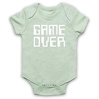 Unisex-Babys' Game Over Hipster Baby Grow