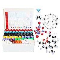 Chemistry Molecular Model Kit (444 Pieces), Student or Teacher Set for Organic and Inorganic Chemistry Learning, Motivate Enthusiasm for Learning and Raising Space Imagination, A Fullerene Set