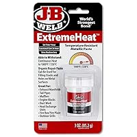 J-B Weld 37901 ExtremeHeat High Temperature Resistant Metallic Paste - 3 oz